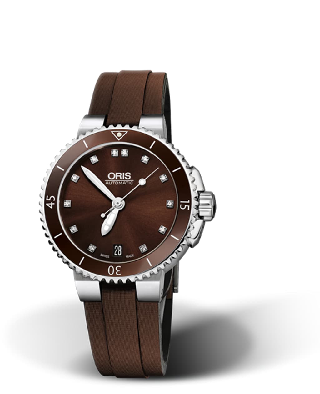 Oris aquis date diamonds discount